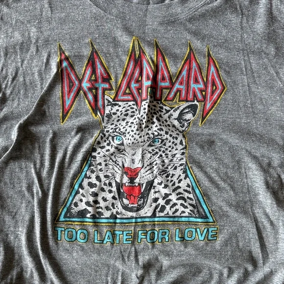 Def Leppard Graphic Gray Long Sleeve - Picture 2 of 4